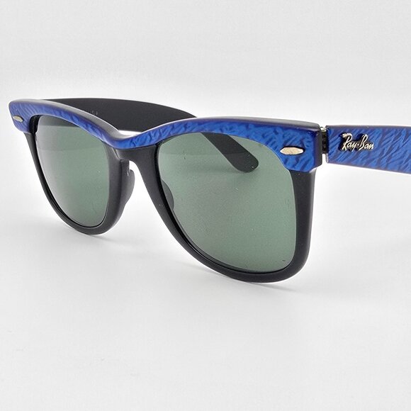 Ray-Ban B&L L1723 Wayfarer Street Neat Electric Blue Frame G-15 Lens Sunglasses - Picture 1 of 14